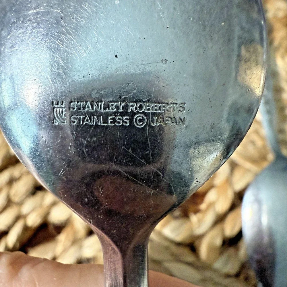 Stanley Rogers Evening Lace Oval‎ Soup Spoons Lot of 4 Stainless 7.5